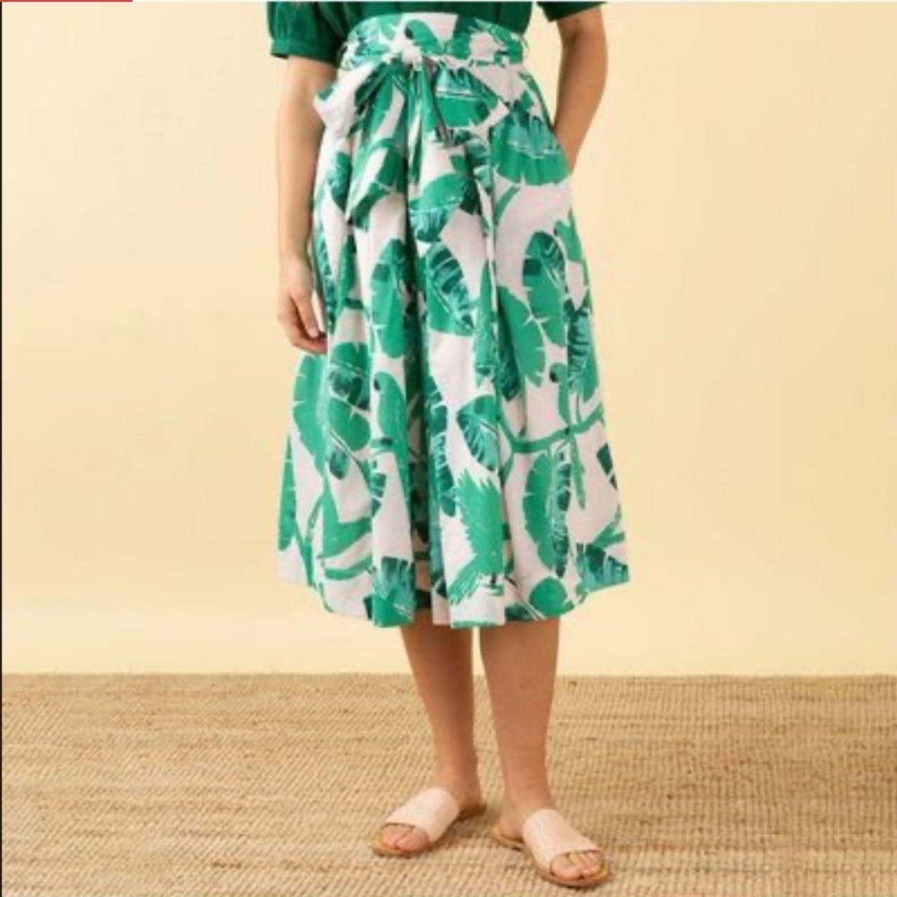 Emily and Fin Multi Botanical Jemima Cotton Skirt